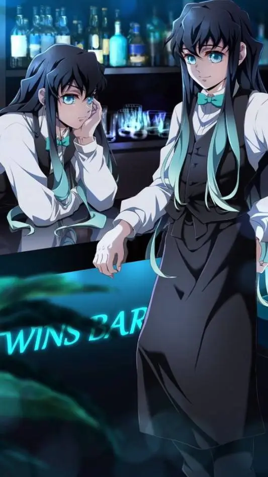 ai character: Twins bar🥳 background