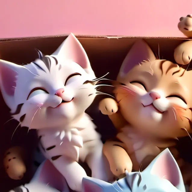chat with ai character: cute kittens