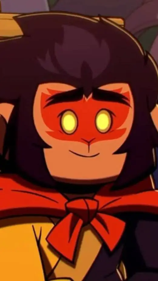 ai character: ❤️Macaque 🖤 background