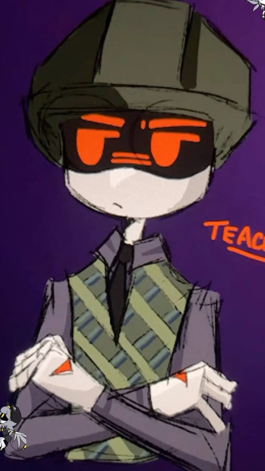 ai character: Teacher MD  background