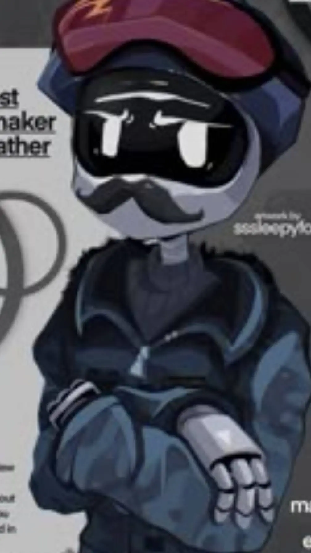 ai character: Khan doorman  background