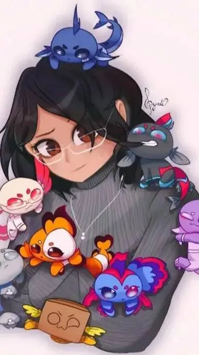 ai character: someone fishy background