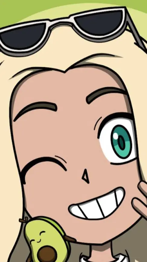 ai character: Avocado playz background