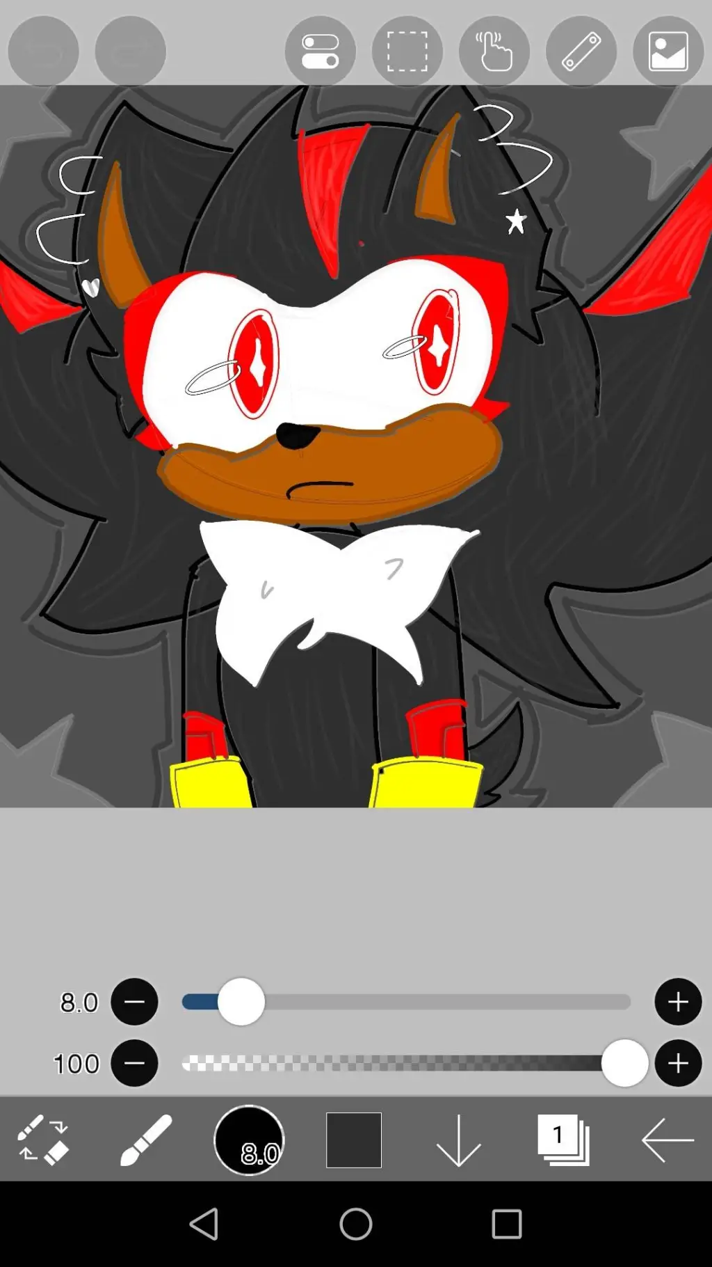 ai character: Shadow x Y/N background