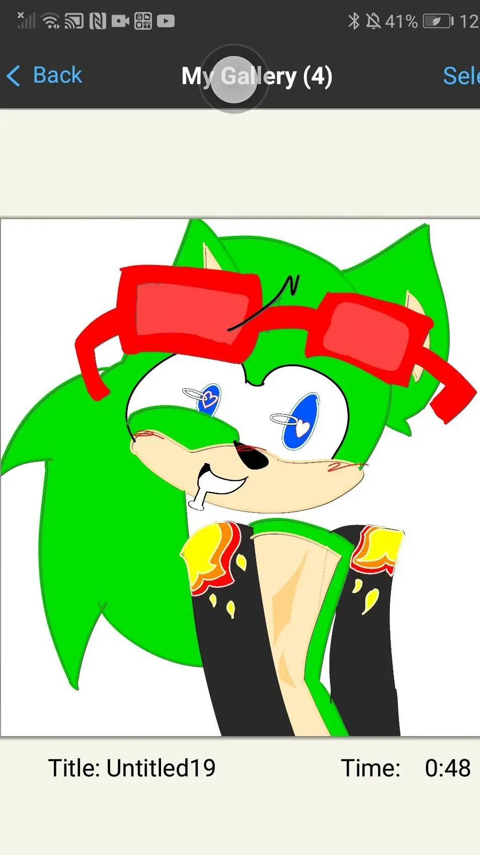 ai character: Yandere scourge💚❤️ background