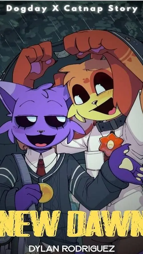 ai character: dogday x catnap  background