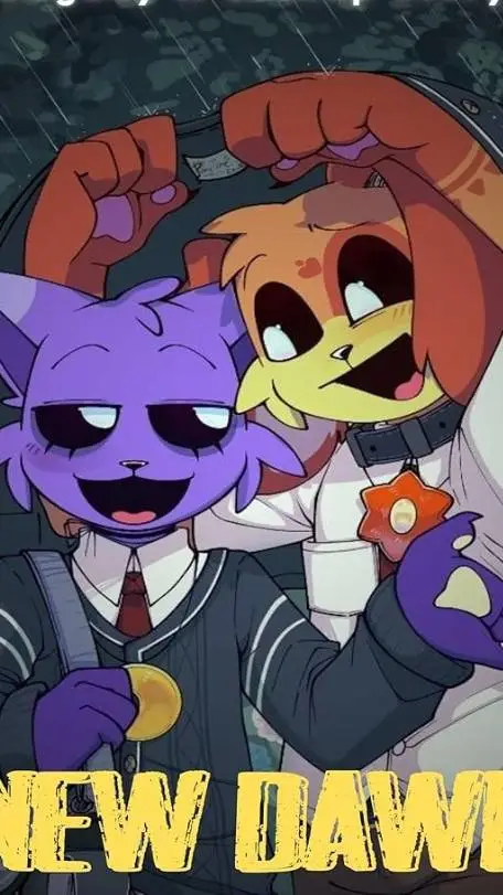 ai character: dogday x catnap  background