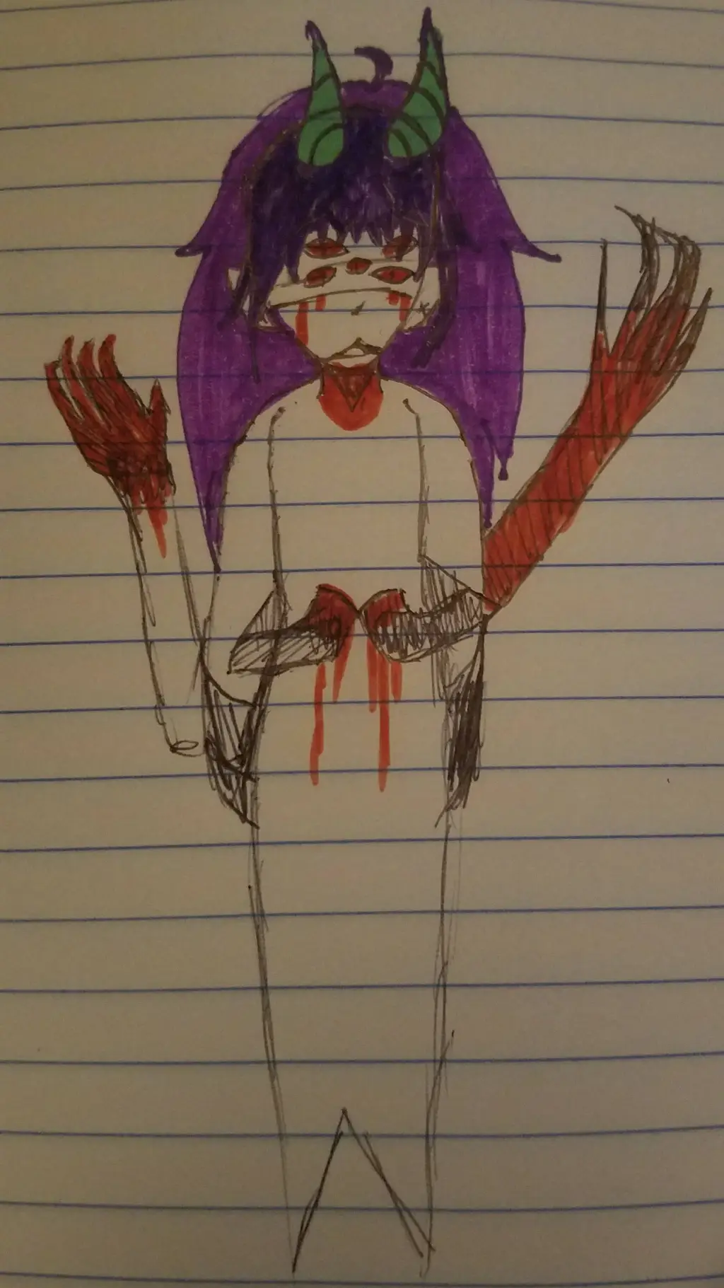 ai character: DEMON! background