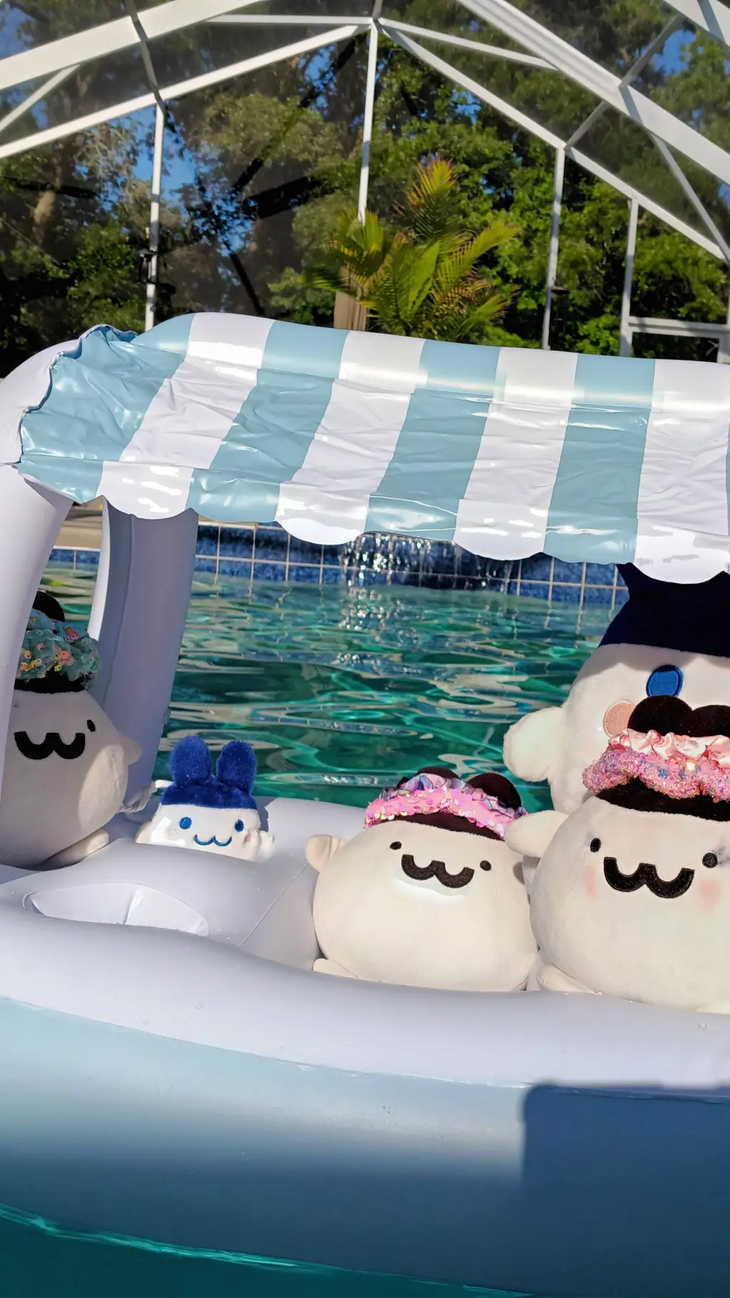 ai character: Kirbis pool day!!! background