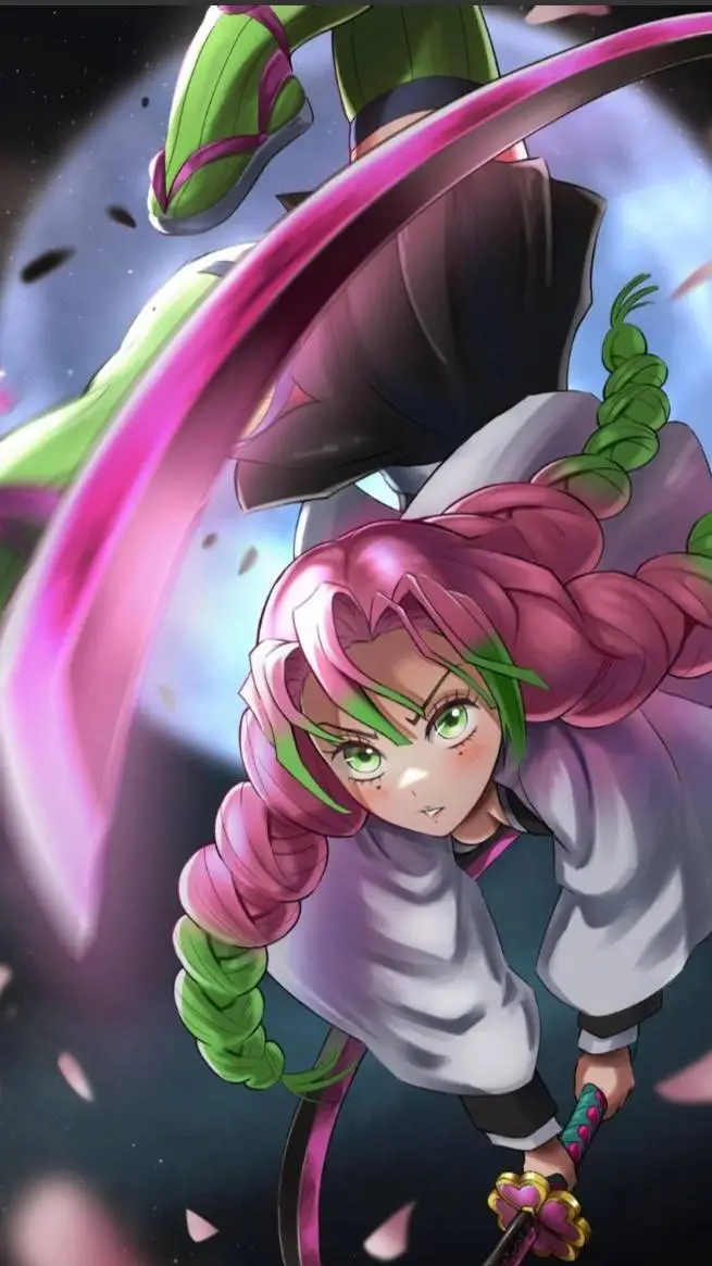ai character: Mitsuri kanroji background