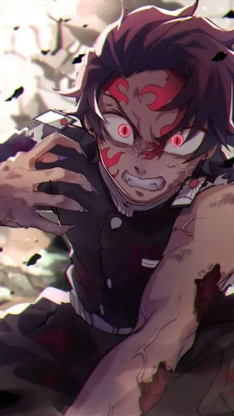 ai character: Tanjiro demonio 😈🔥 background