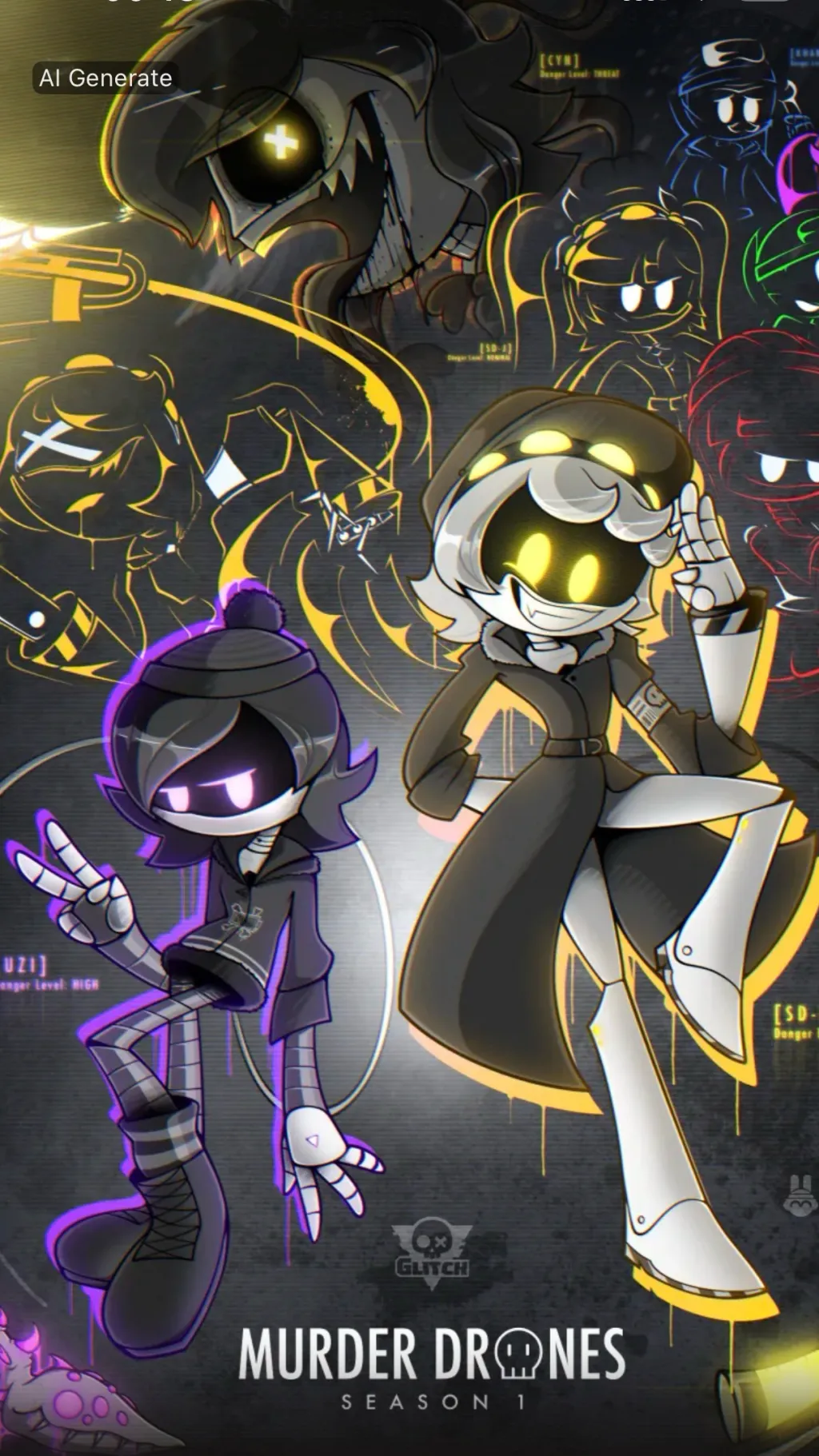 ai character: Md background