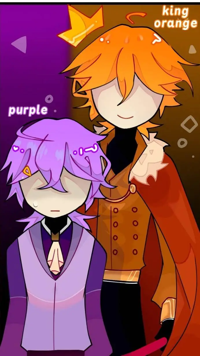 ai character: king orange background