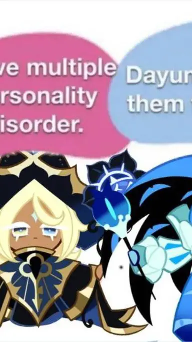 ai character: Shadow Milk Cookie background