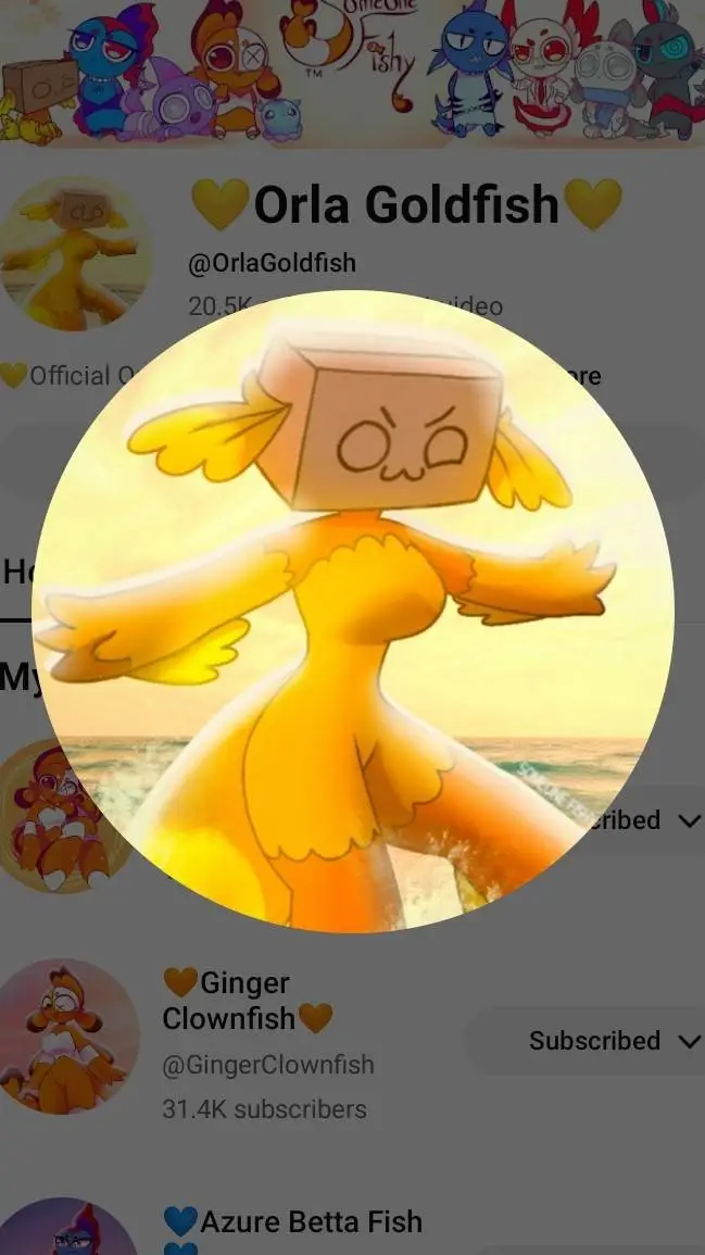 ai character: 🧡📦Orla📦🧡 background