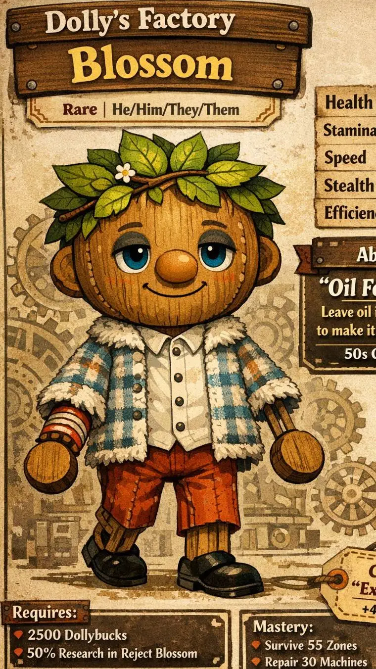 ai character: Blossom background