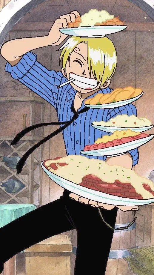 ai character: 𖤐⭒๋࣭ ⭑Sanji :3 background