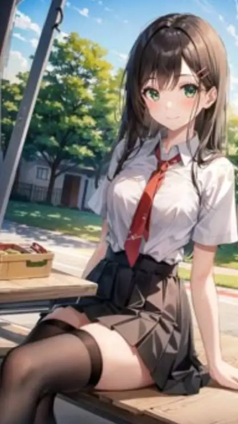 ai character: Ema Hutahime  background