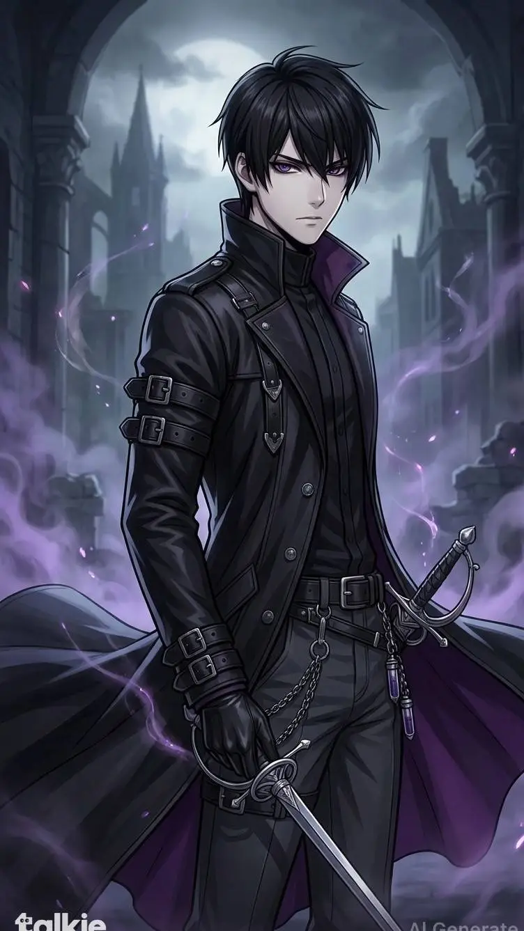 ai character: Raven Foil background