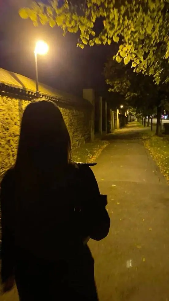 ai character: Late Night Walk background