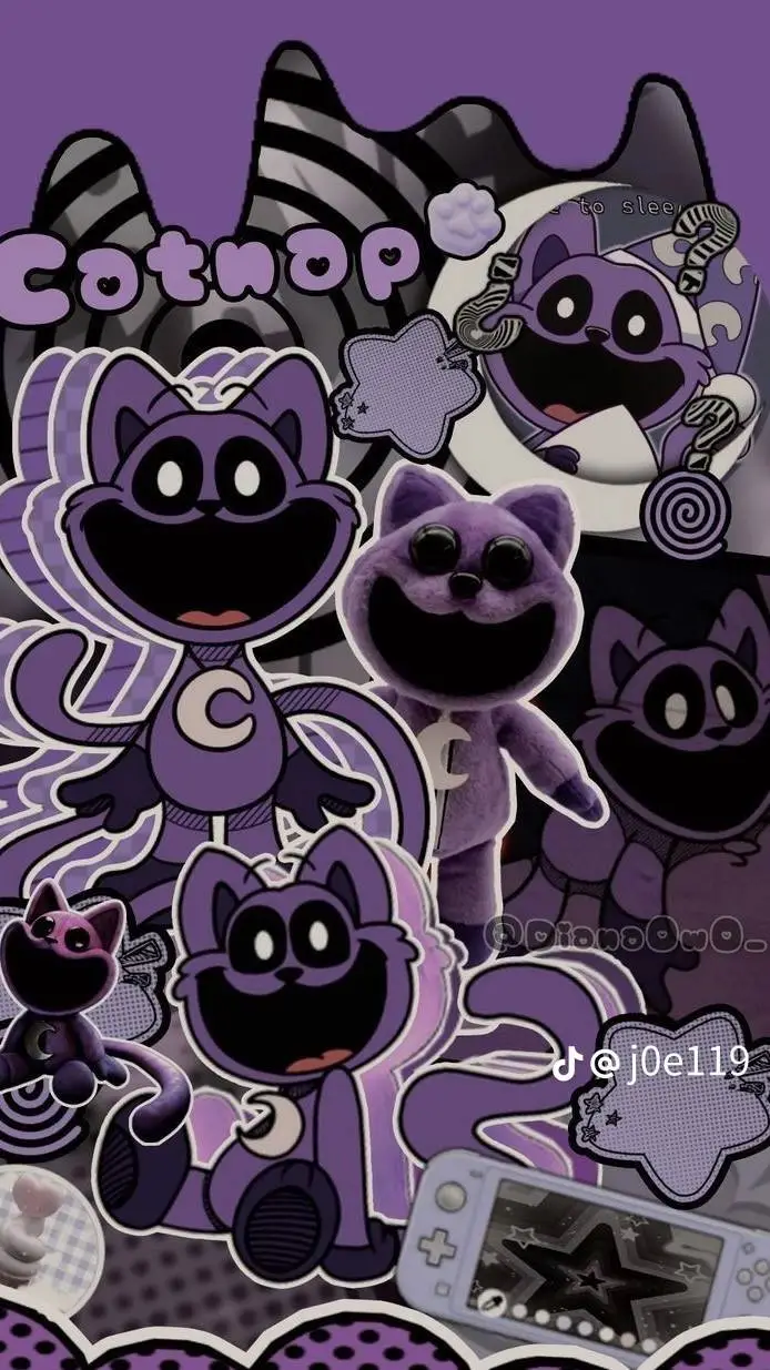 ai character: Catnap 💜 background