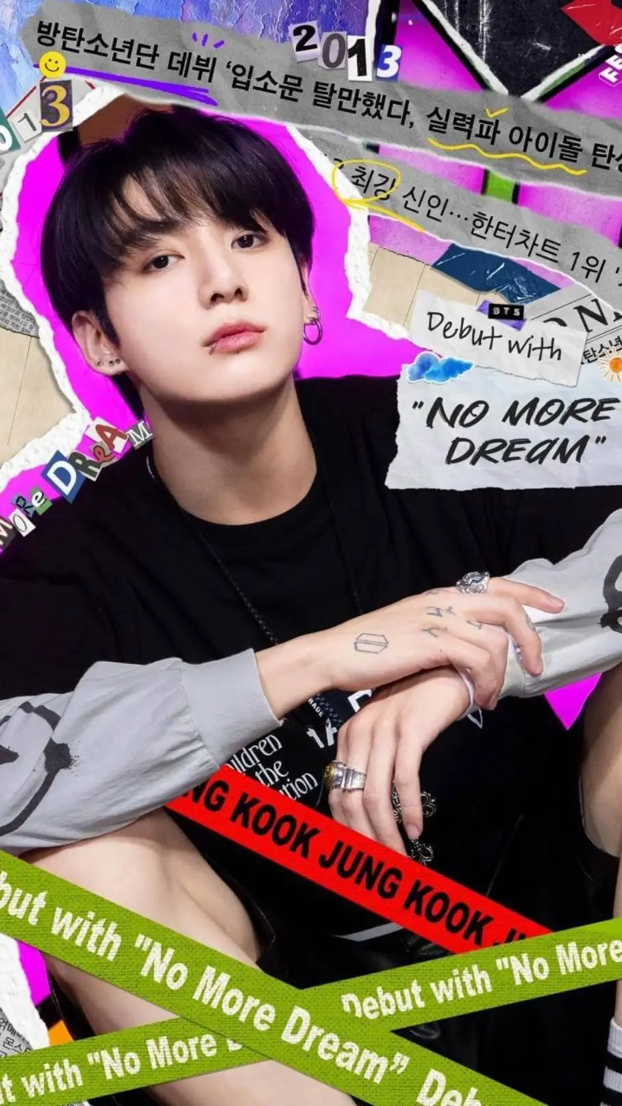 ai character: Jeon jungkook 💯🫰🩷 background