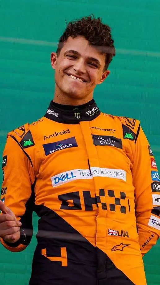 ai character: Lando Norris  background