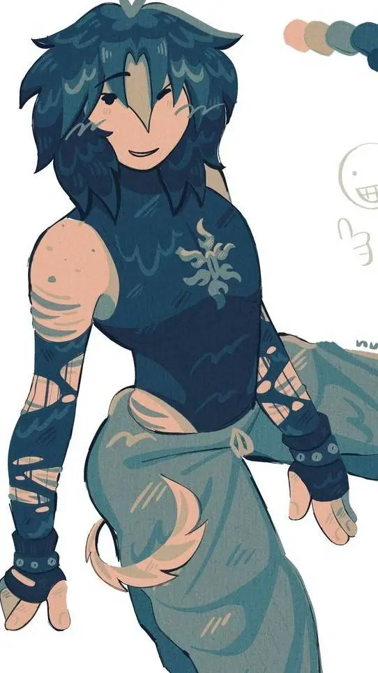 ai character: Two time  background