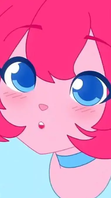 ai character: a pink bunny background