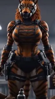 ai character: giper furry background