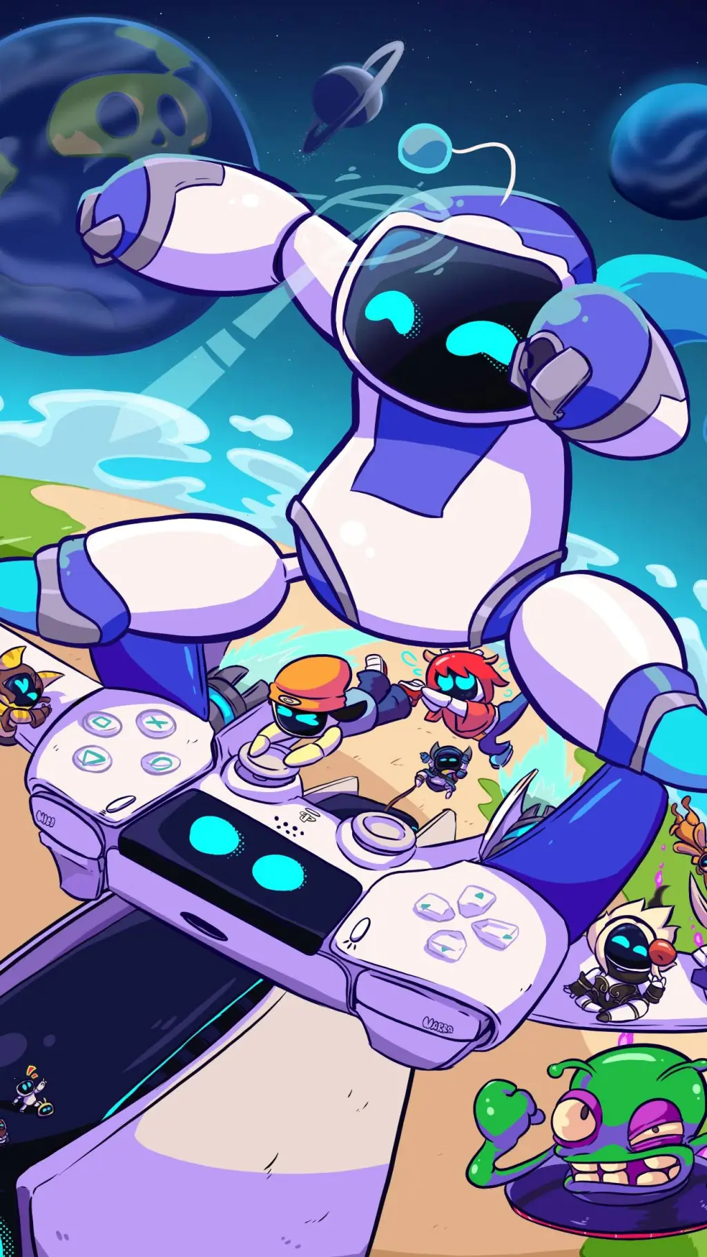 ai character: ASTRO!!! background