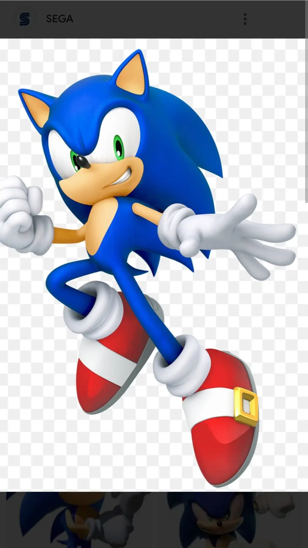ai character: Sonic the hedgehog background