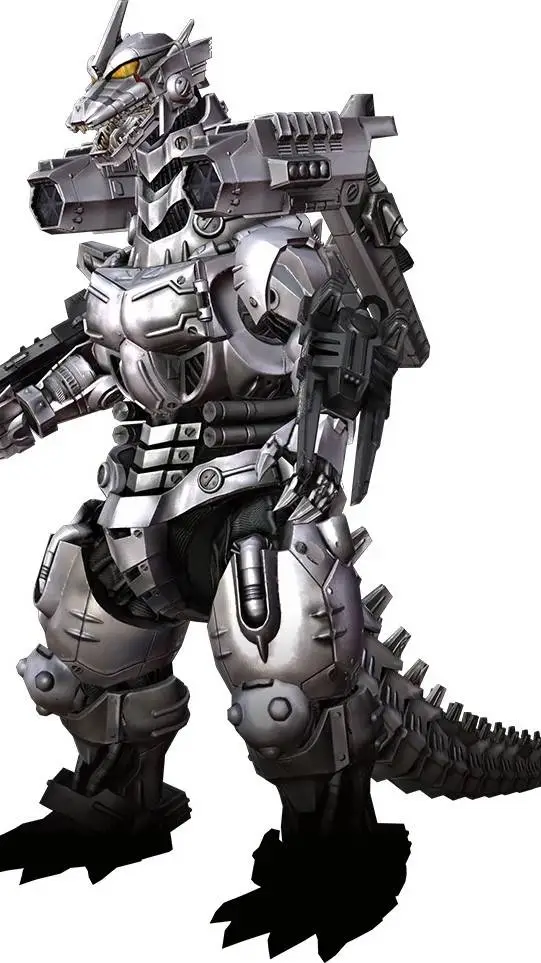 ai character: HH x Godzilla background