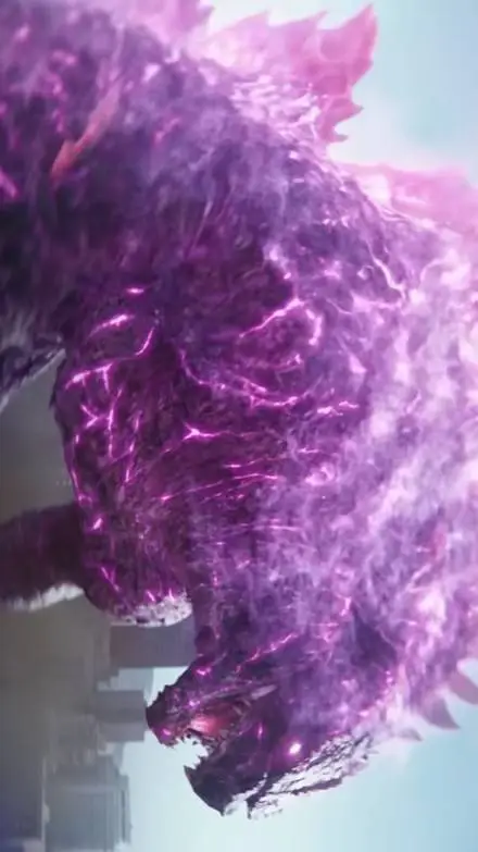 ai character: HH x Godzilla background