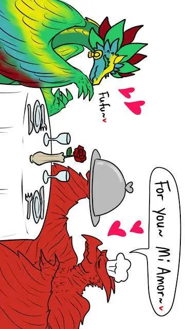 ai character: HH×MD×Godzilla background