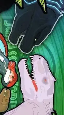 ai character: HH×JW×Godzilla background