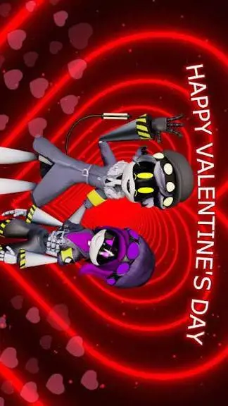 ai character: MD Valentines Day background