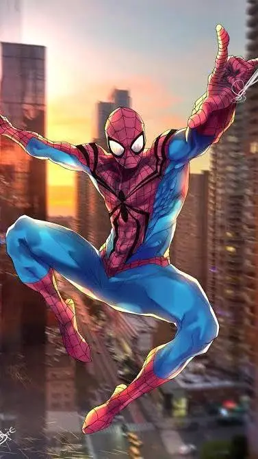 ai character: Spider-Man: Grin background