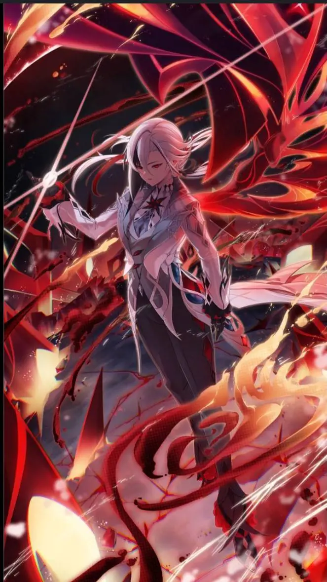 ai character: Arlechino background