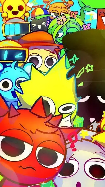 ai character: Sprunki :3 background