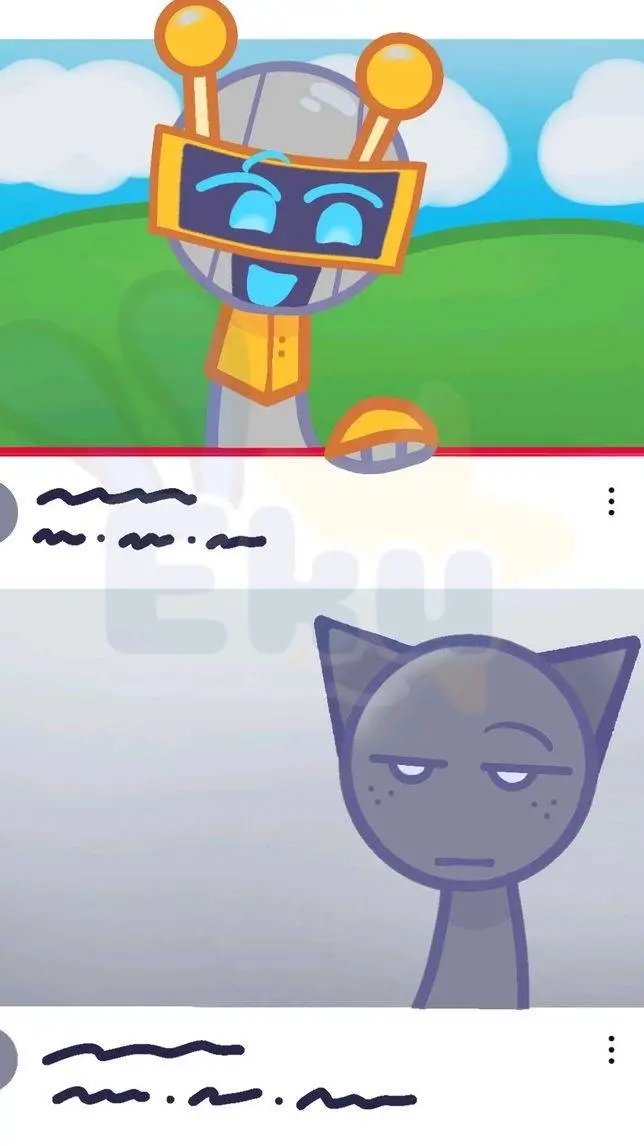 ai character: Fun Bot y Gray background