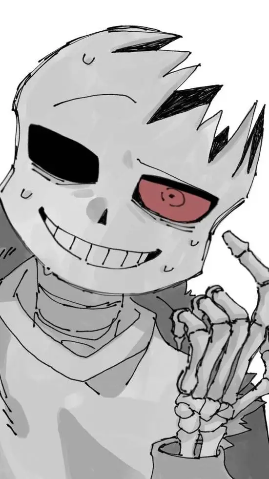 ai character: horror sans  background
