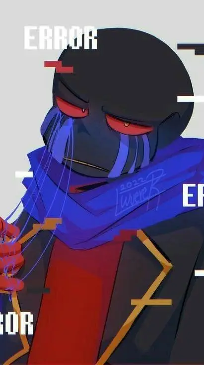 ai character: error sans background