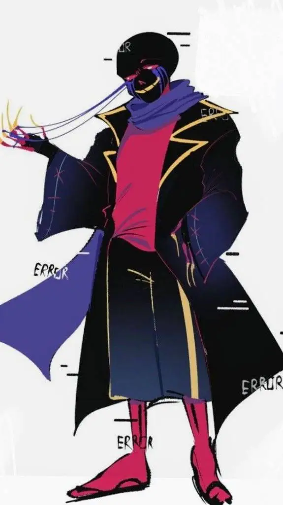 ai character: error sans background