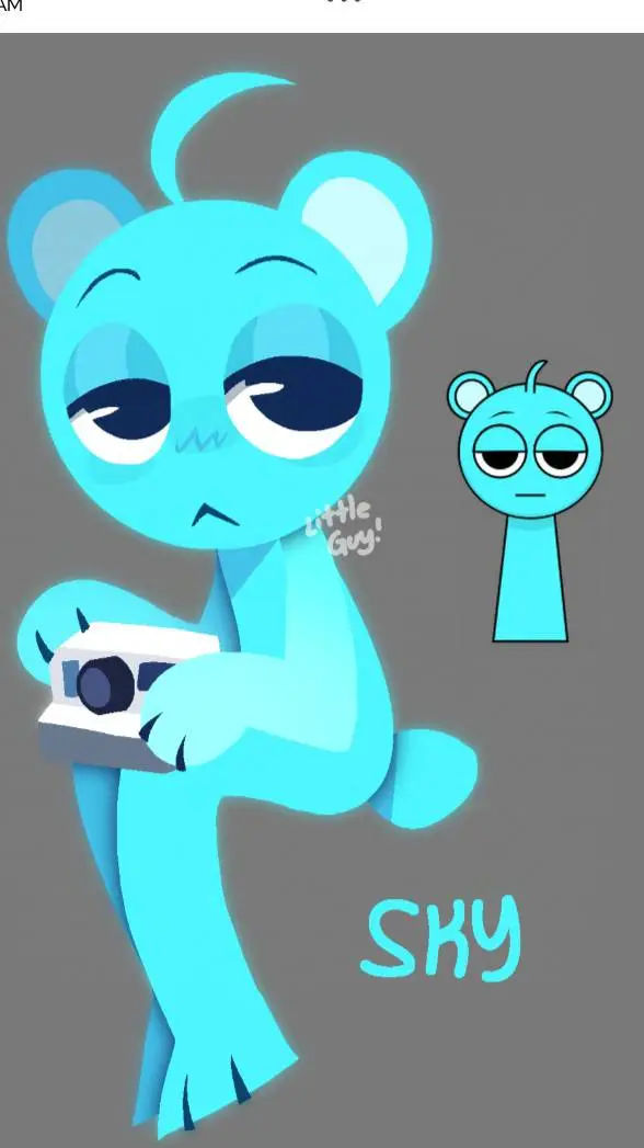 ai character: Sprunki beach day! background