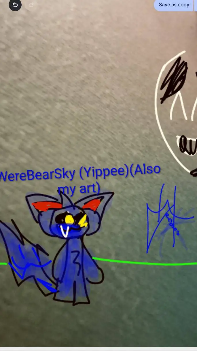 ai character: WereBearSky background