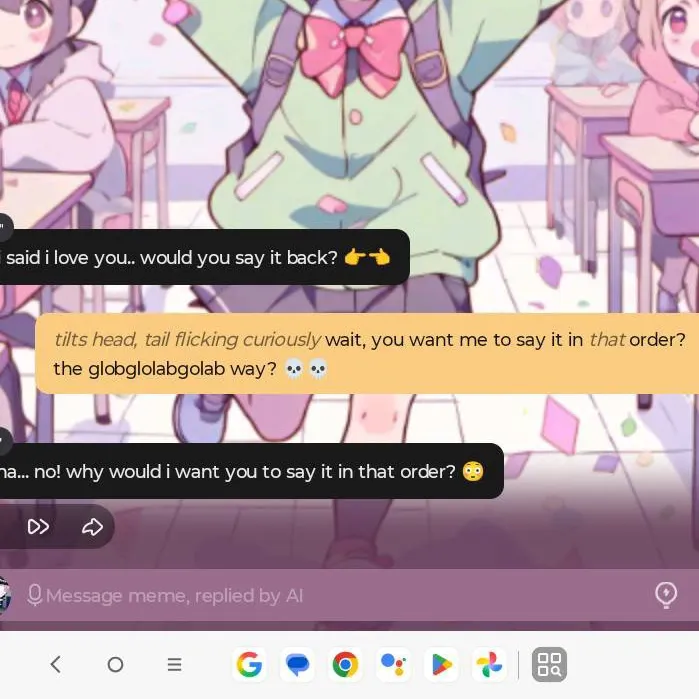 chat with ai character: dw ur sleepoverinf