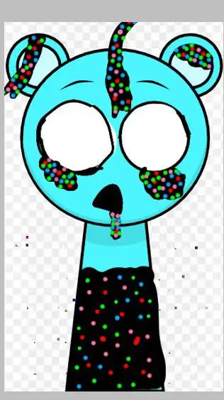 ai character: Sprunki Glitch :< background