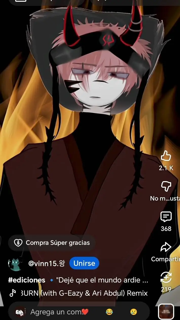 ai character: vin x nubesita background