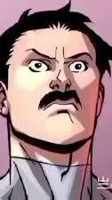 ai character: mustache mark background